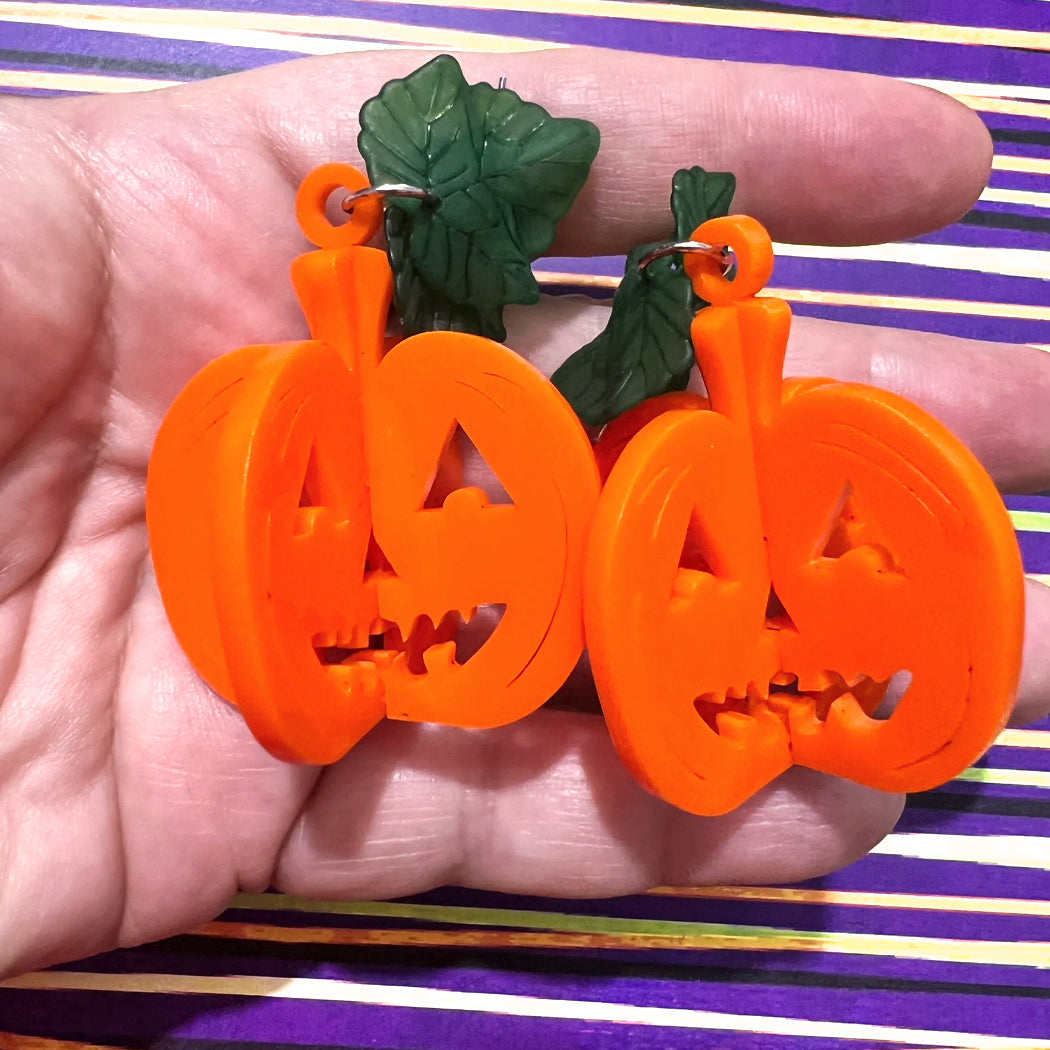 Chunky Pumpkin Earrings