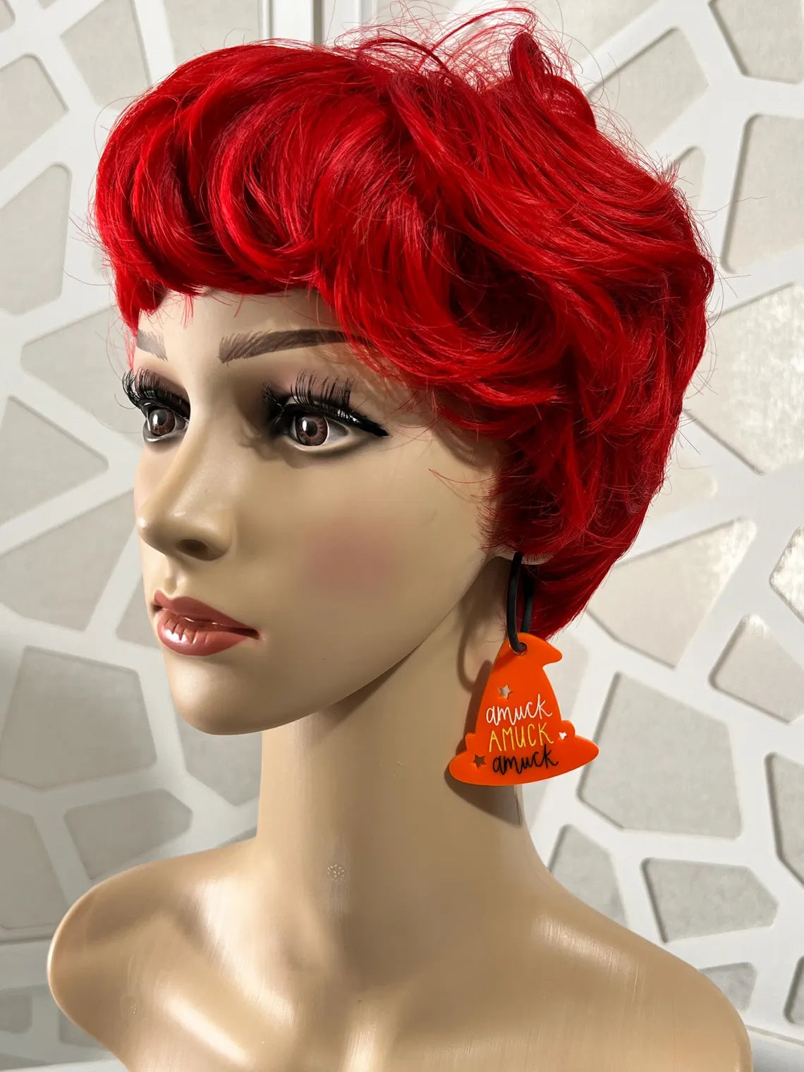 Amuck Amuck Amuck Witch Hat Hoop Earrings