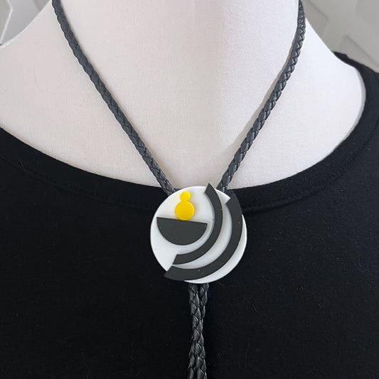 Balance Geometric Bolo Tie