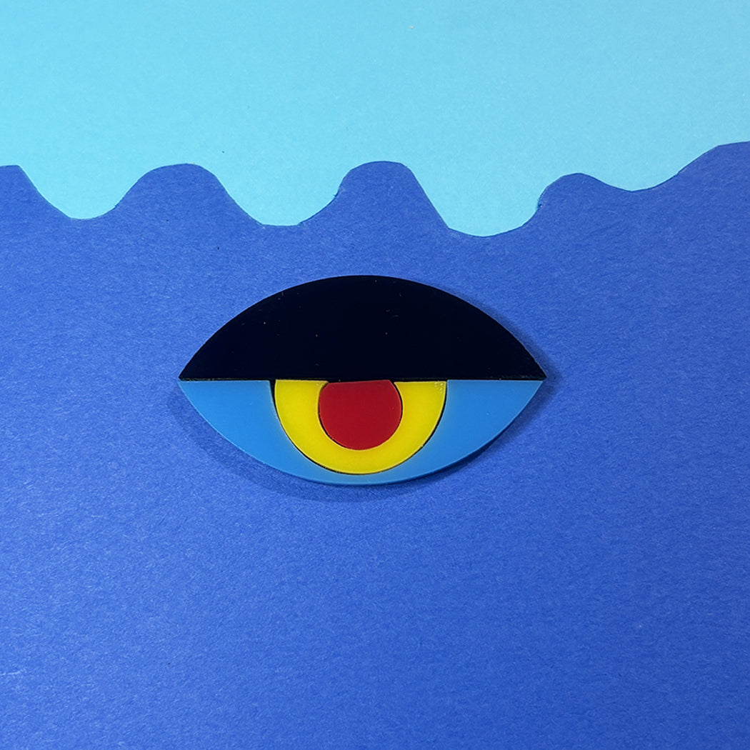 Bauhaus Eye Brooch