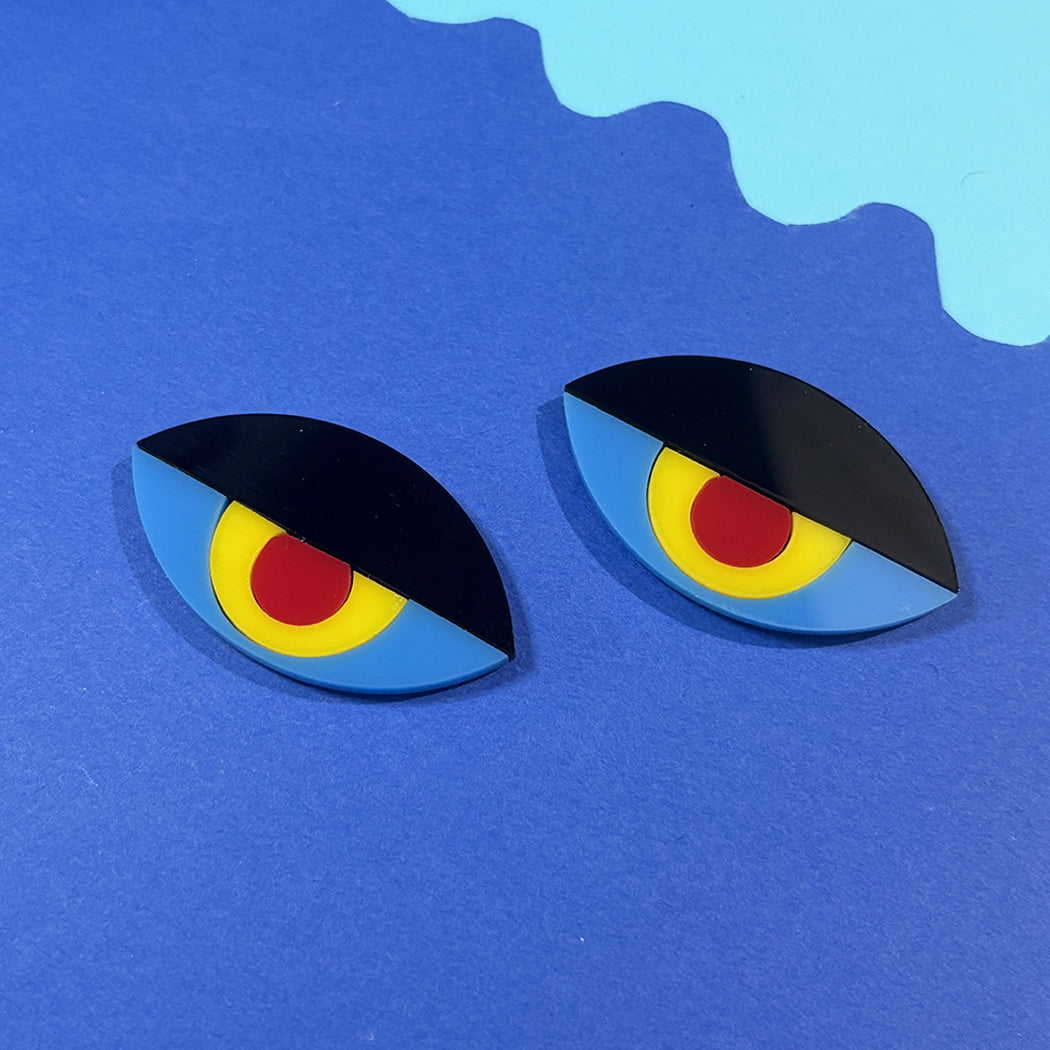 Bauhaus Eye Brooch