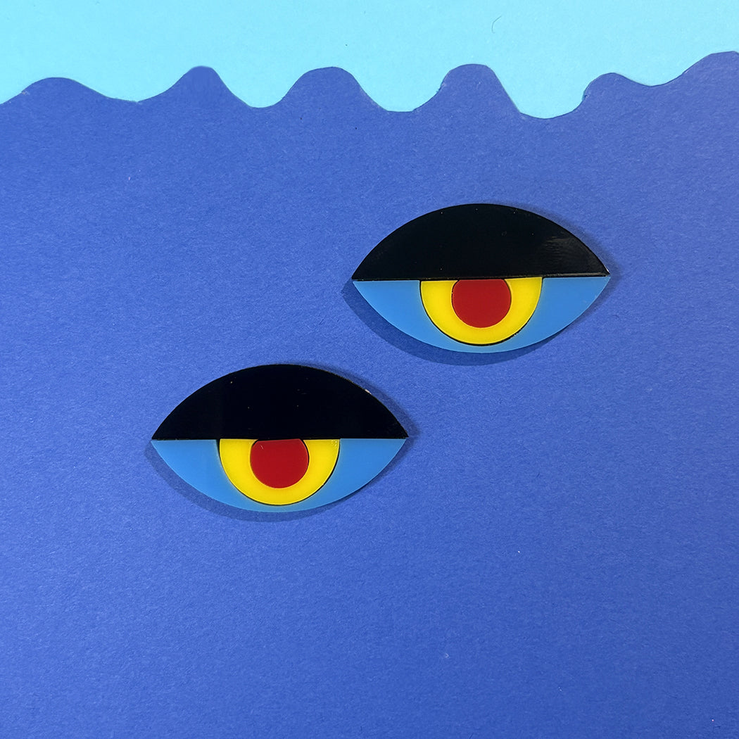 Bauhaus Eye Brooch
