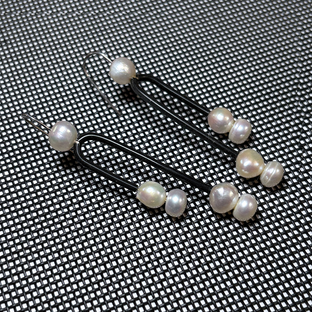 Post Modern Pearl Earrings