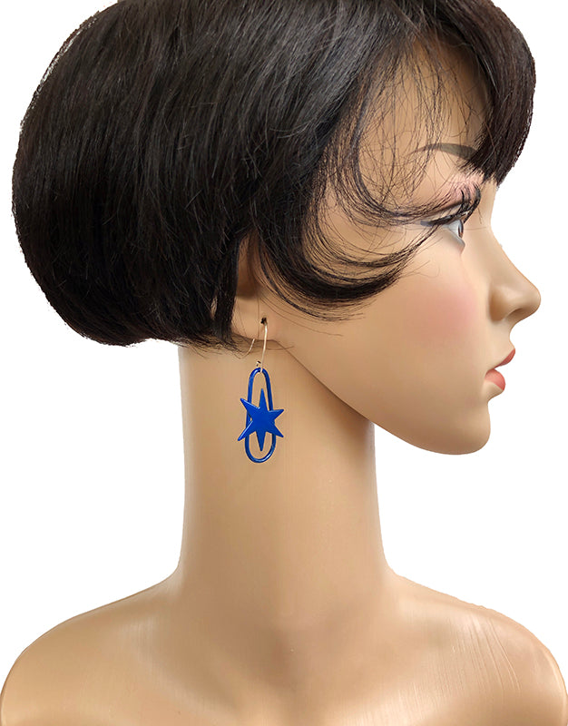Blue Star Earrings