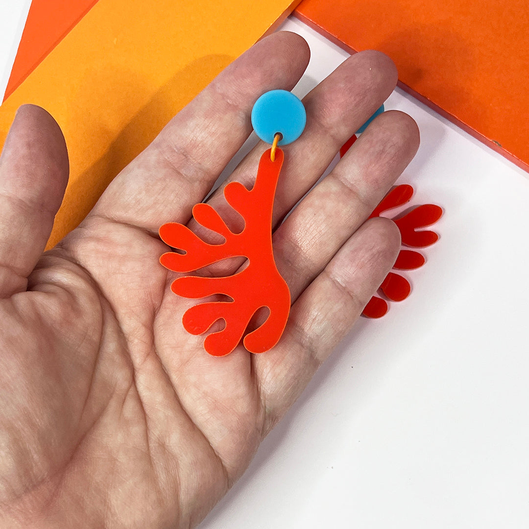 Matisse Coral Branch Earrings