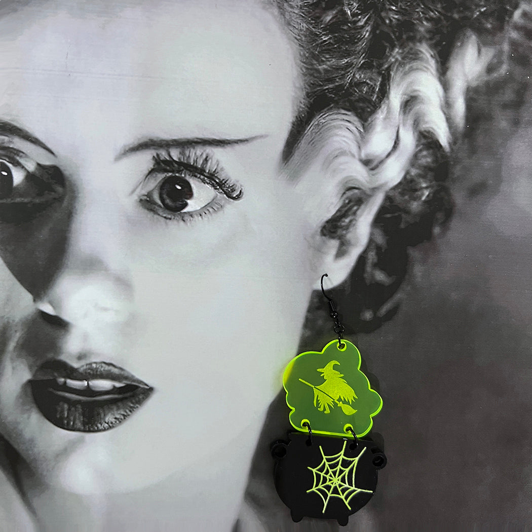 Witch Cauldron Statement Earrings
