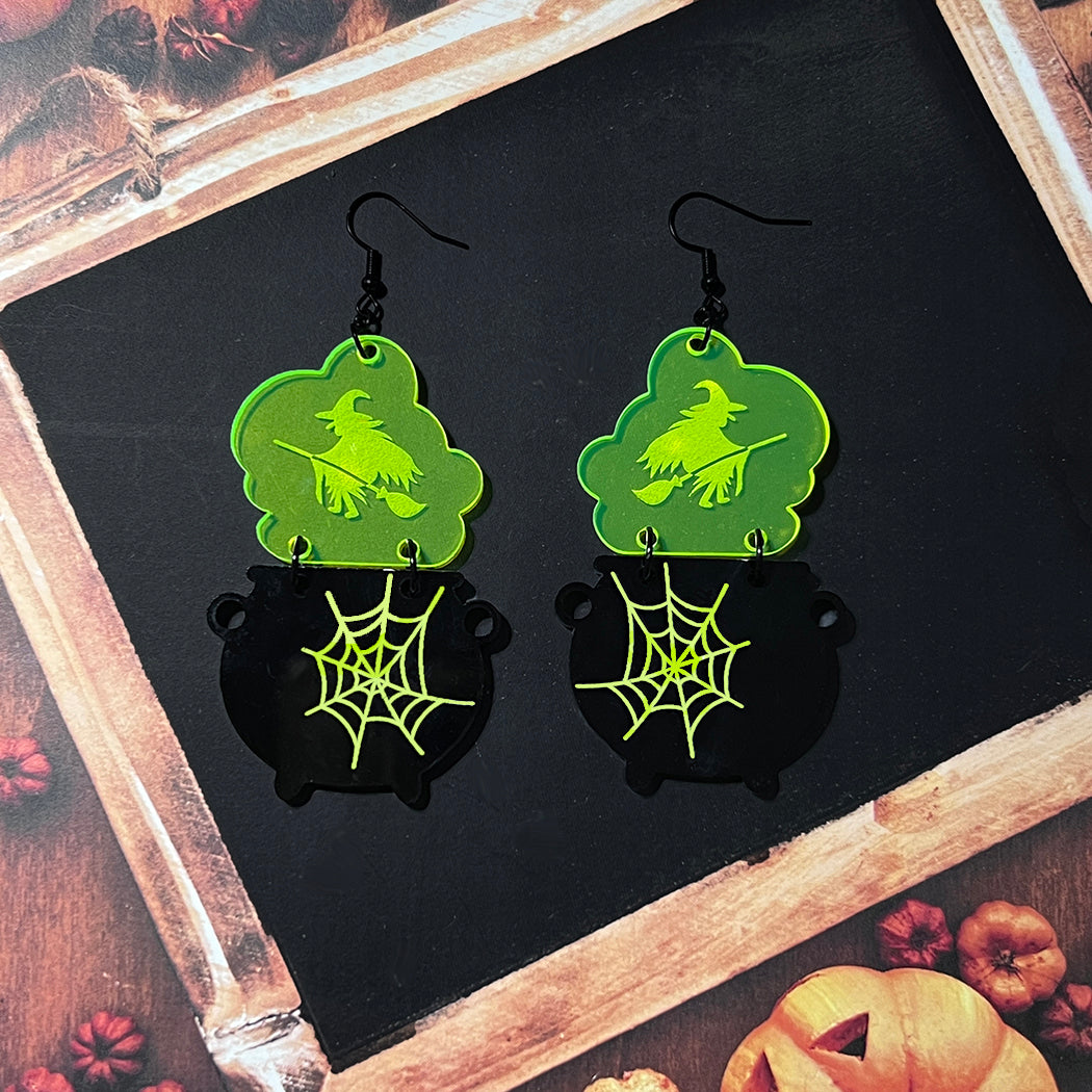 Witch Cauldron Statement Earrings