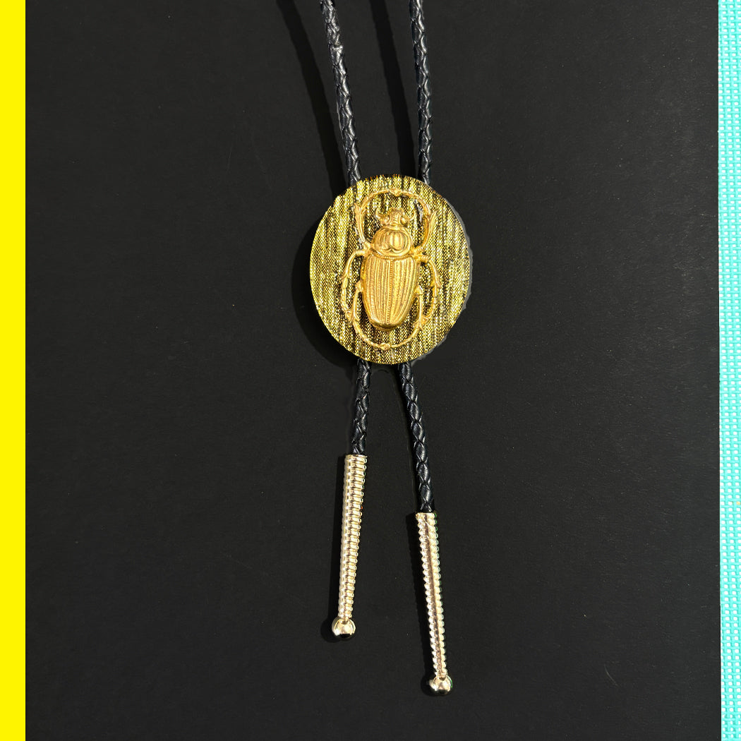 Bold Gold Scarab Bolo