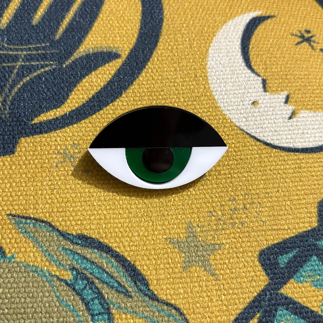Green Eye Brooch - 2nd Quality