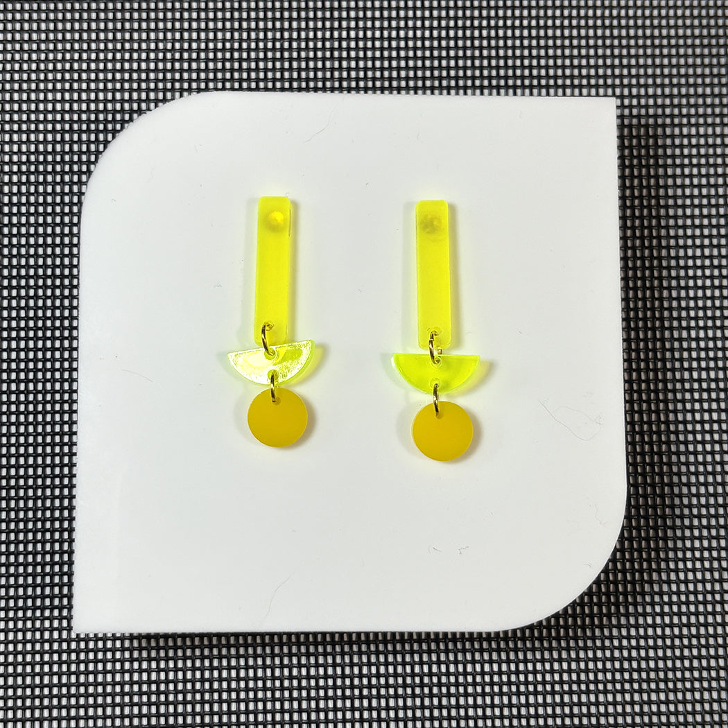 Small Geometric Stick Earrings