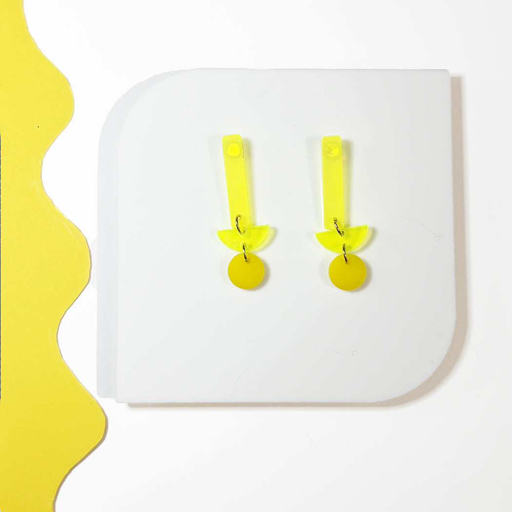 Small Geometric Stick Earrings