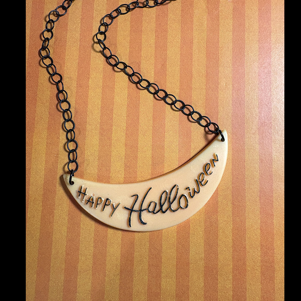 Vintage Happy Halloween Banner - Orange