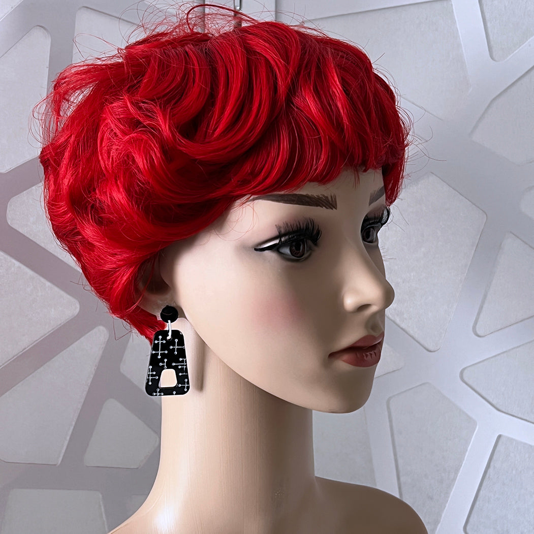Pin Dots Earrings - Black