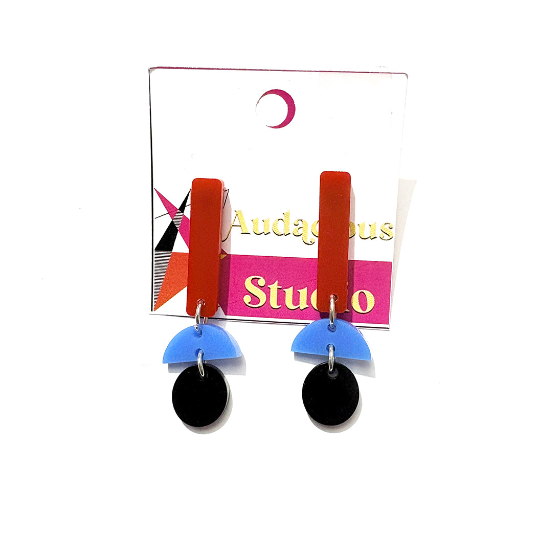 Small Geometric Stick Earrings