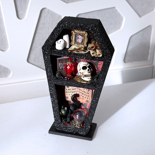Coffin Shadow Box - Red