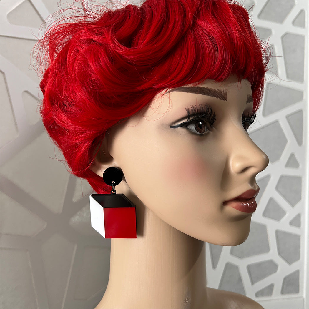 Trompe L'oeil Earrings - Power Colors