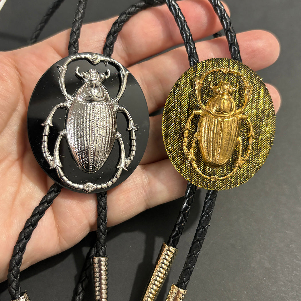Extra Large Silver Scarab Bolo