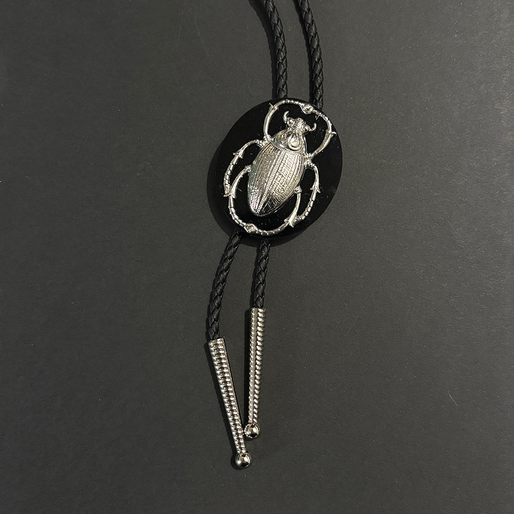 Extra Large Silver Scarab Bolo