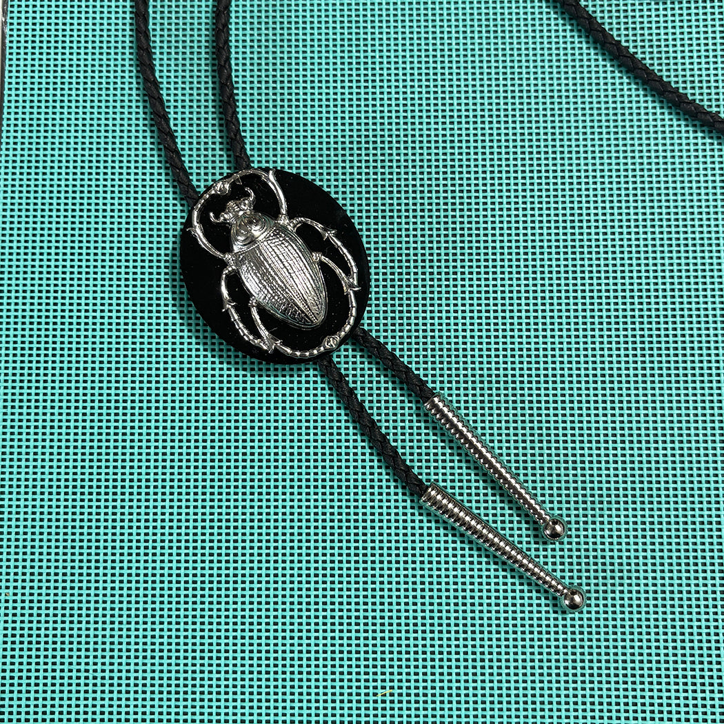 Extra Large Silver Scarab Bolo