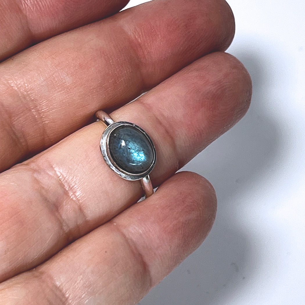 Blue Labradorite Ring Size 7