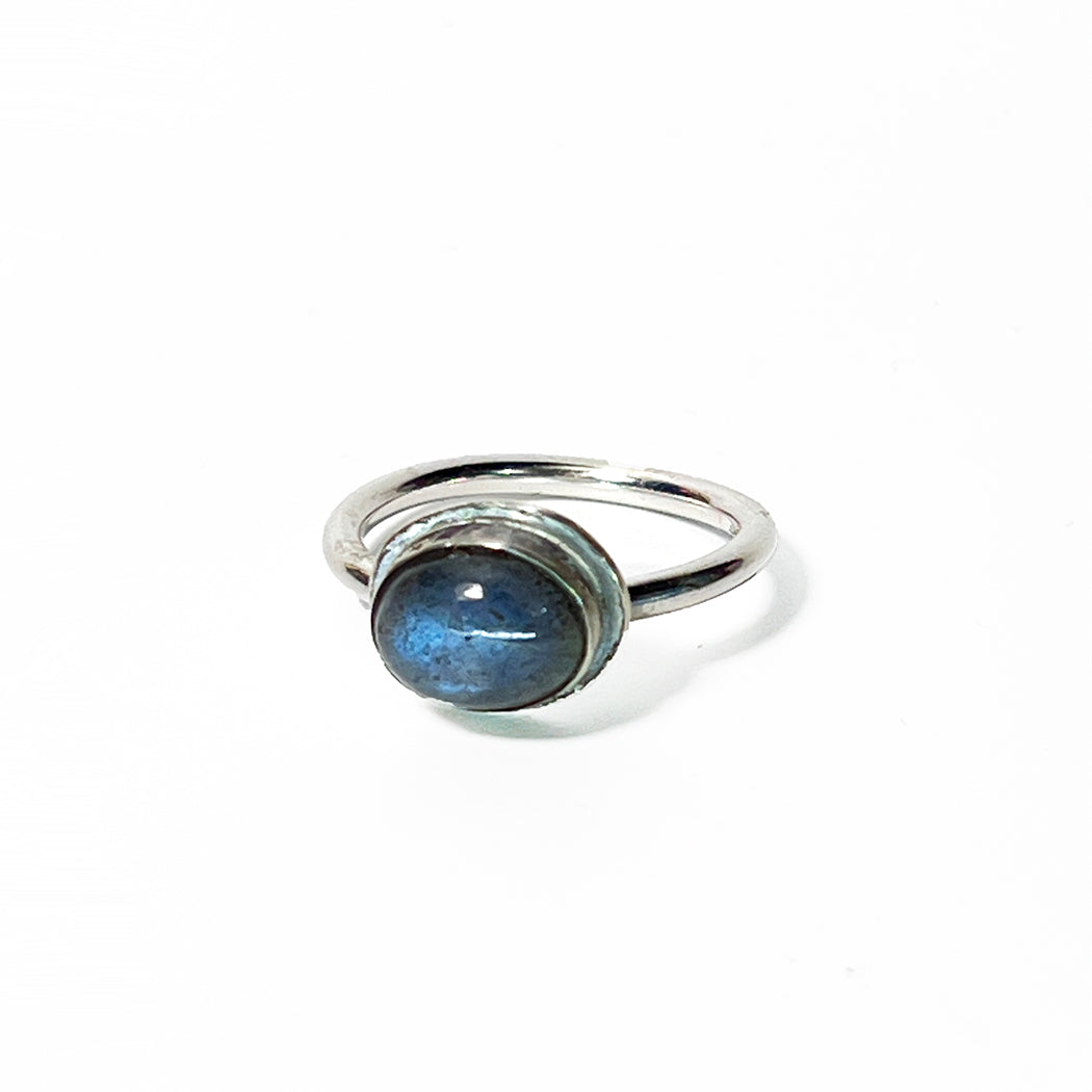 Blue Labradorite Ring Size 7