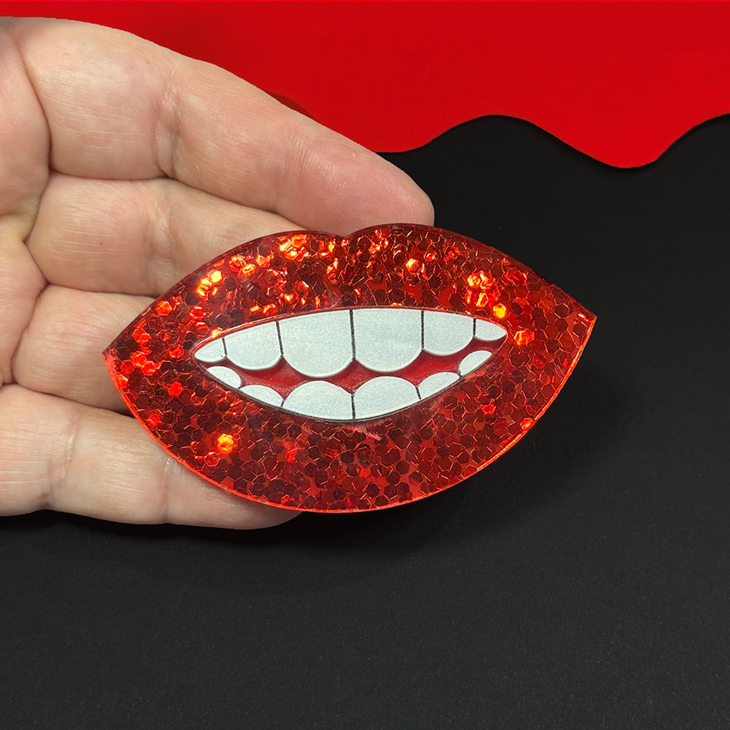 Dali's Smile Brooch
