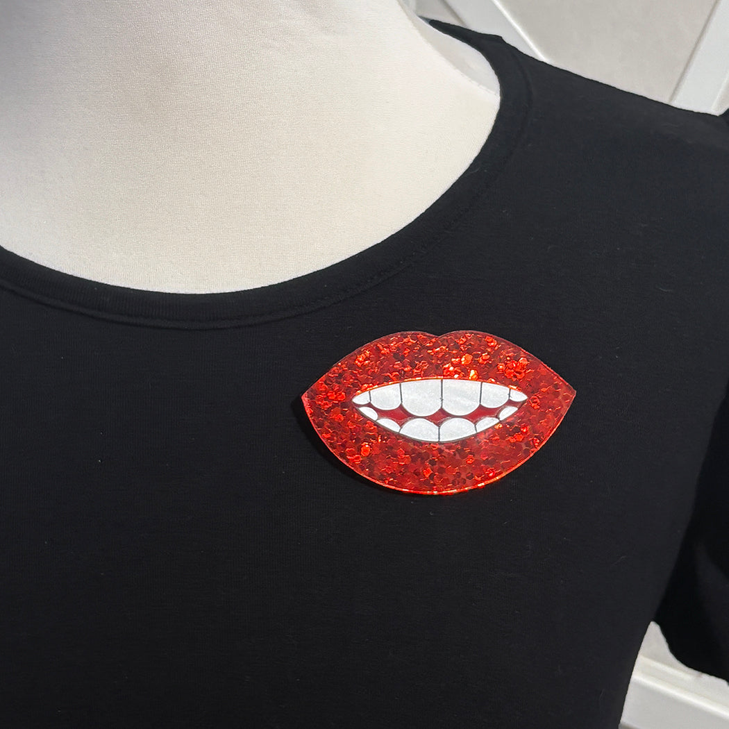 Dali's Smile Brooch