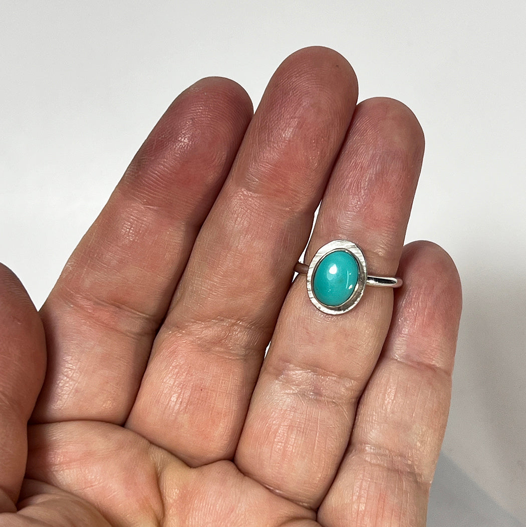 Sky Blue Turquoise Ring
