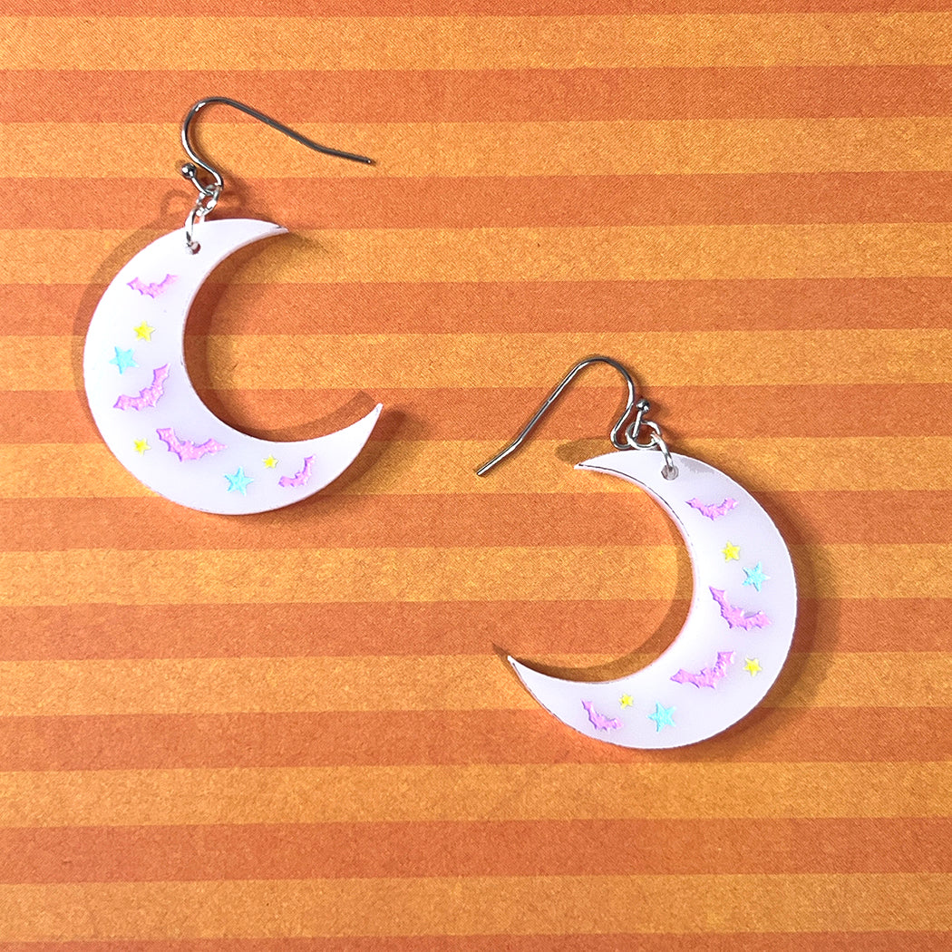 Whimsygoth Crescent Moon Earrings