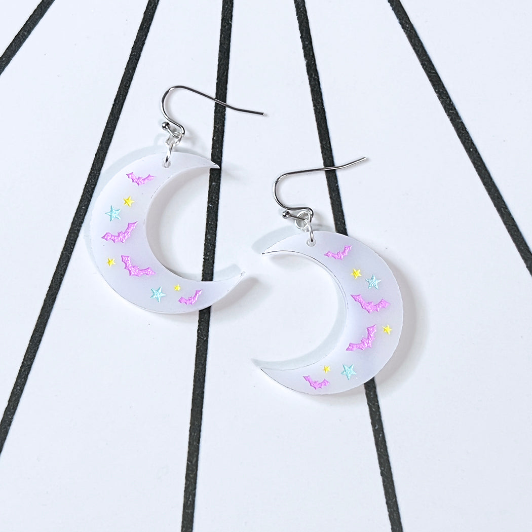 Whimsygoth Crescent Moon Earrings