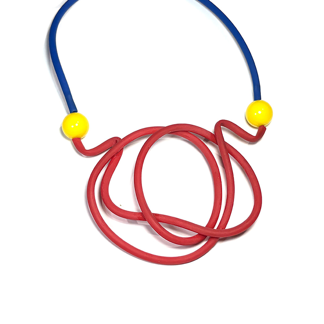 Primary Colors Sketch Necklace