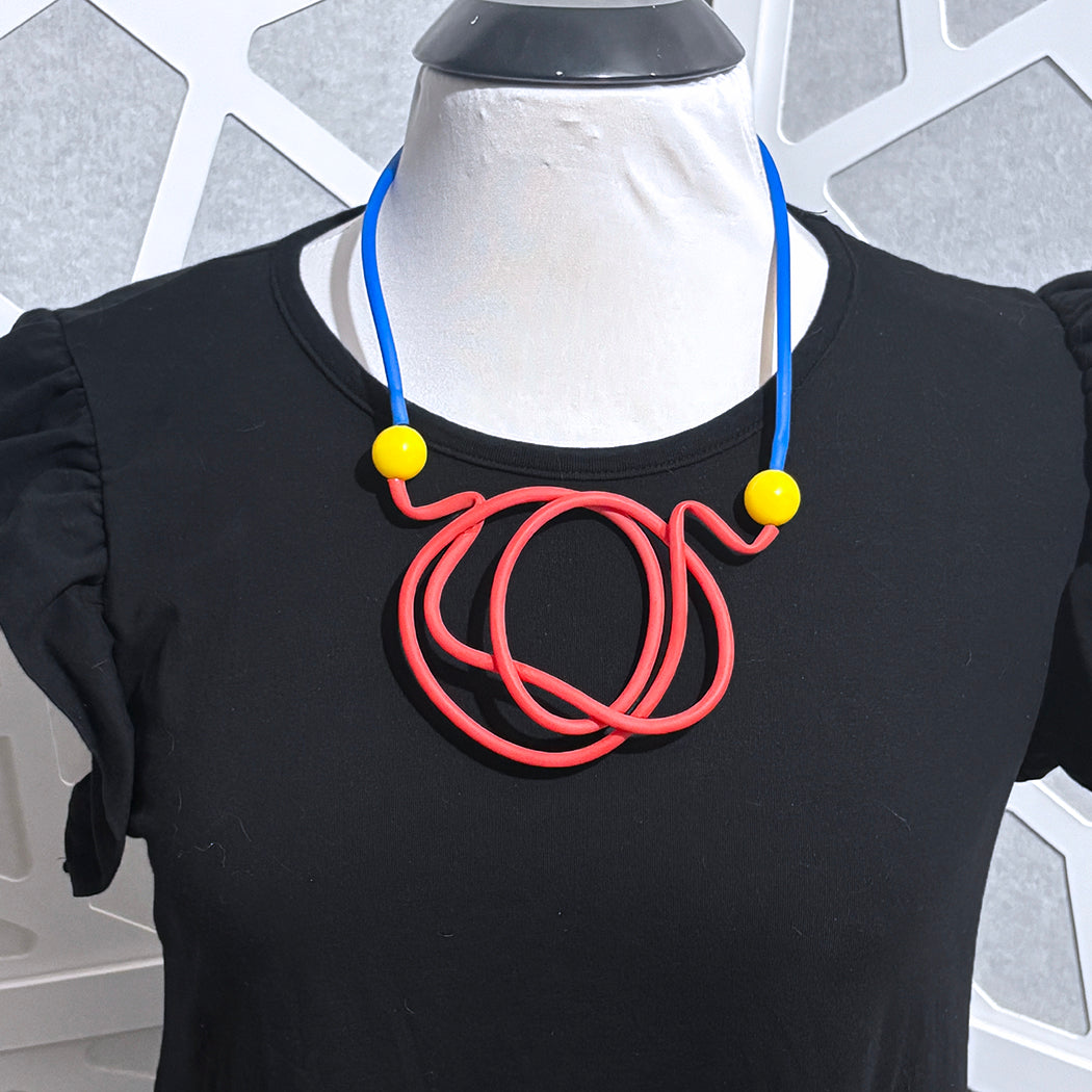Primary Colors Sketch Necklace