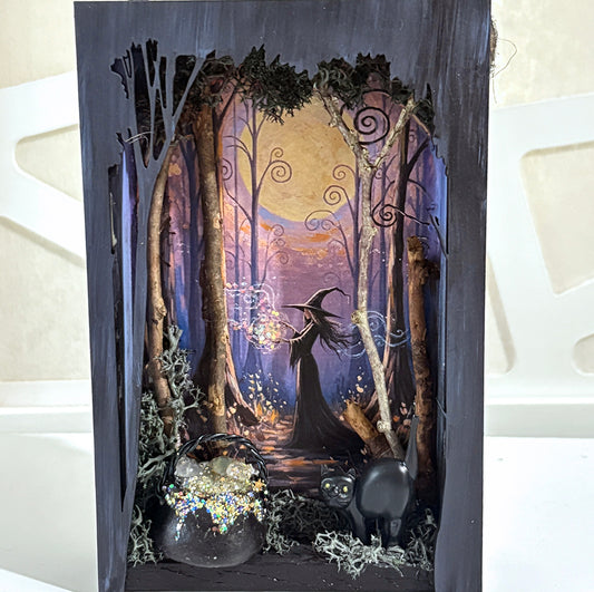 Forest Witch Shadow Box