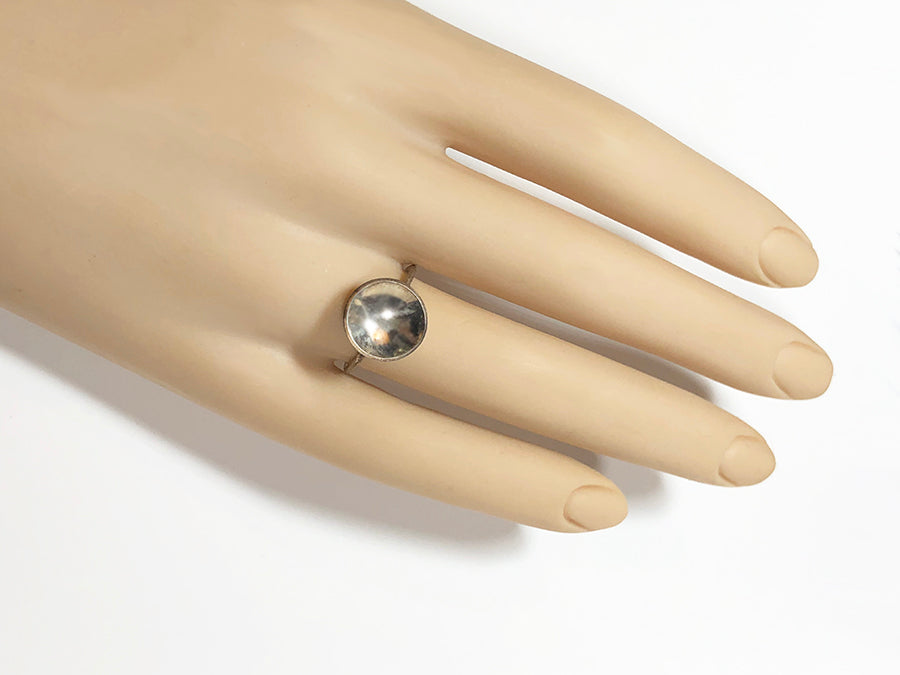 Sterling Disc Ring size 6