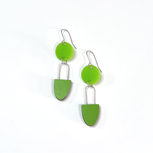 Green for GO! Earrings
