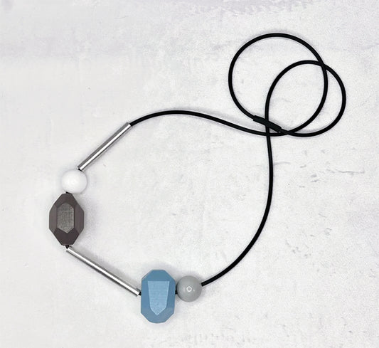 Iceberg Wood Bead Necklace