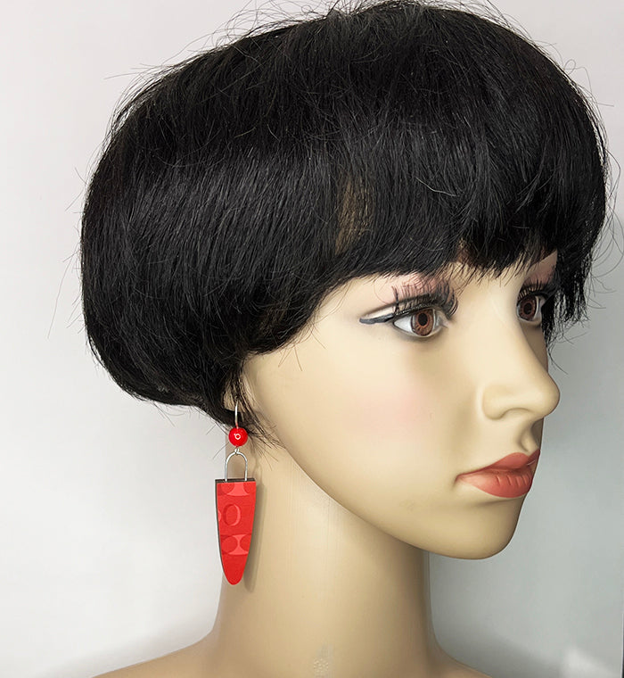 Red Dinette Earrings