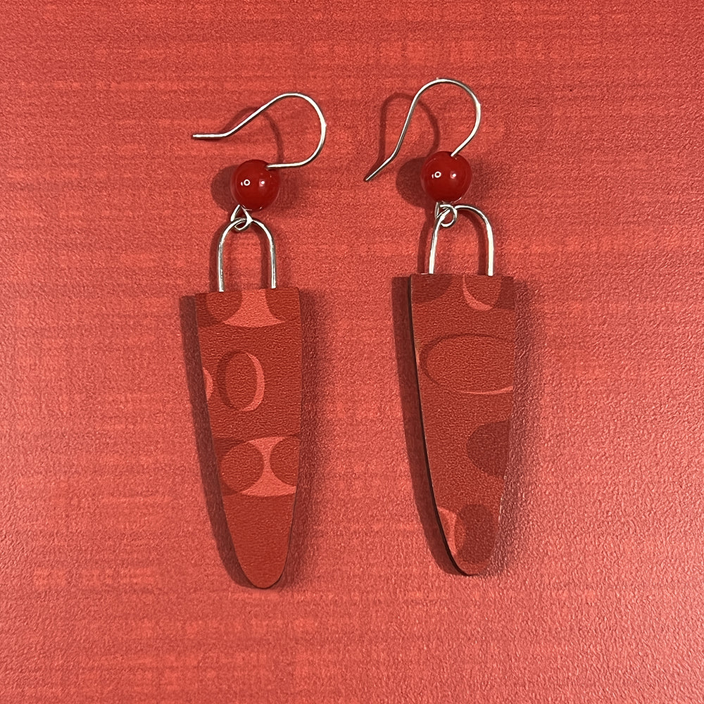 Red Dinette Earrings