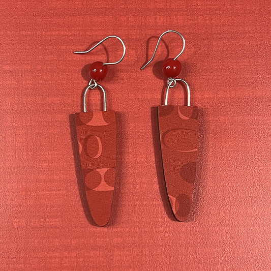 Red Dinette Earrings
