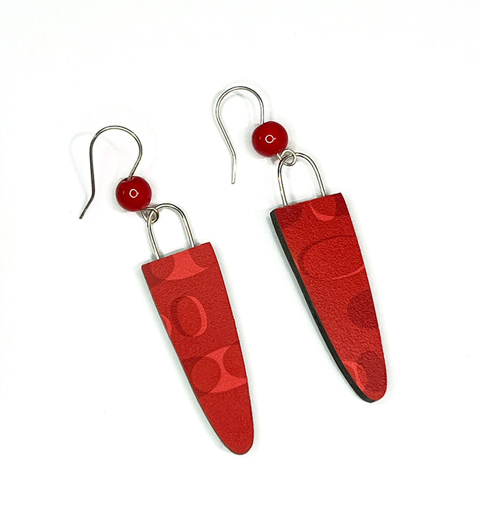Red Dinette Earrings