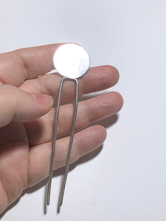 Sterling Dot Hair Fork
