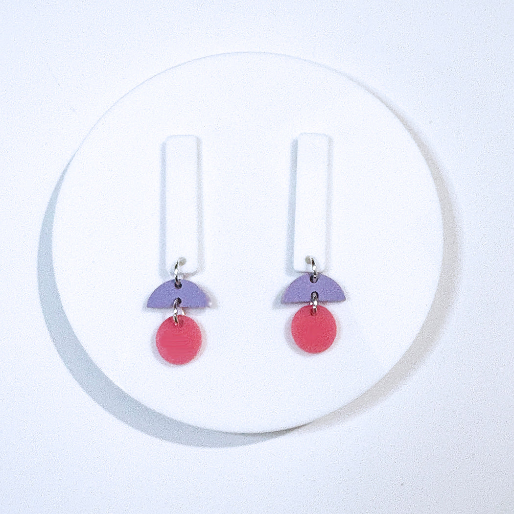 Large Geometric Stick Earrings