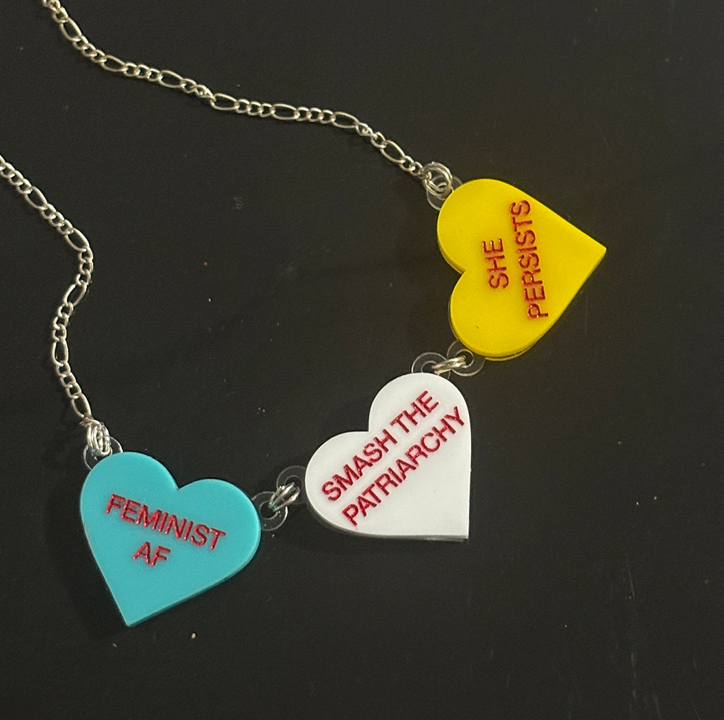 Feminist AF Heart Necklace