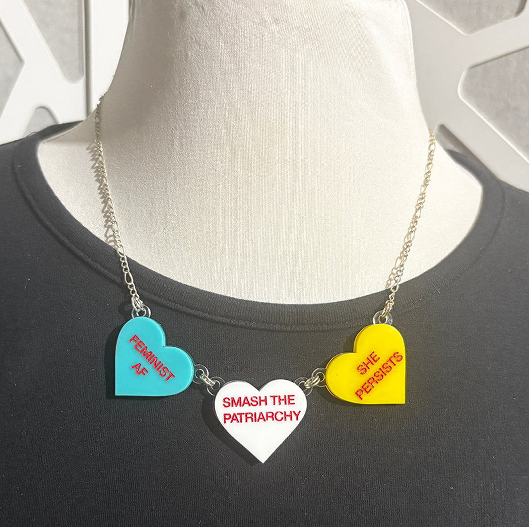 Feminist AF Heart Necklace