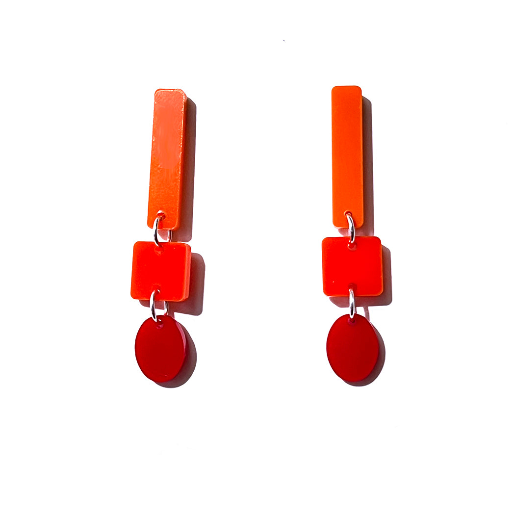 Small Geometric Stick Earrings