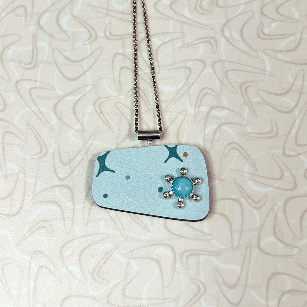 Populuxe in Aqua Starburst  Pendant