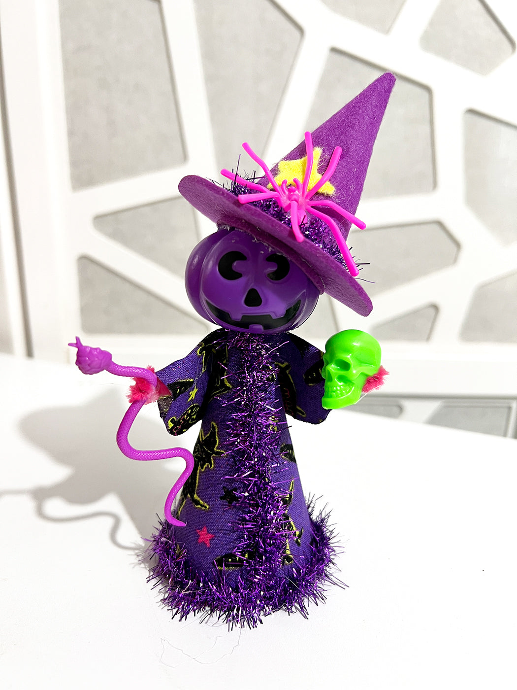 Retro Witch Doll - Purple Pumpkin