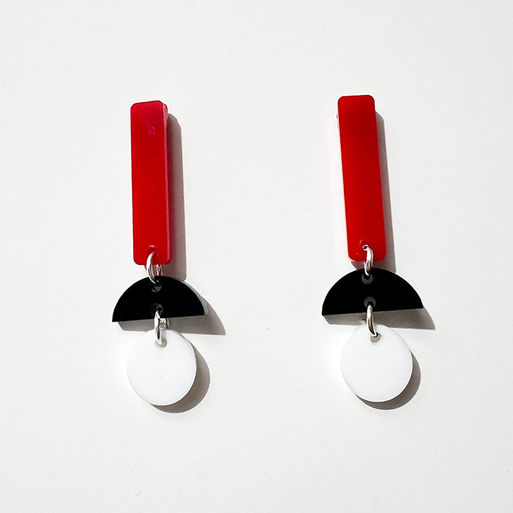 Small Geometric Stick Earrings