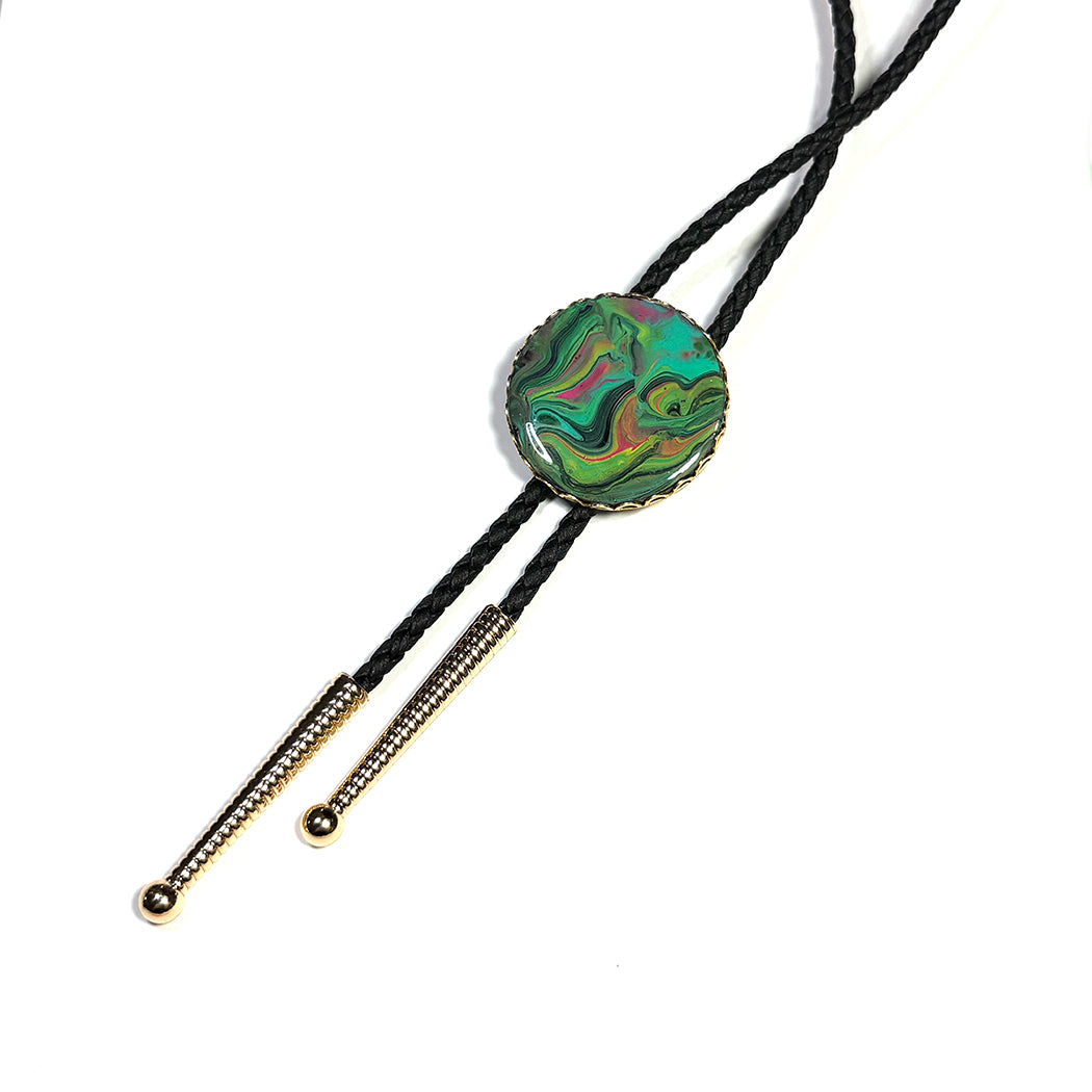 Trippy Bolo Tie Necklace