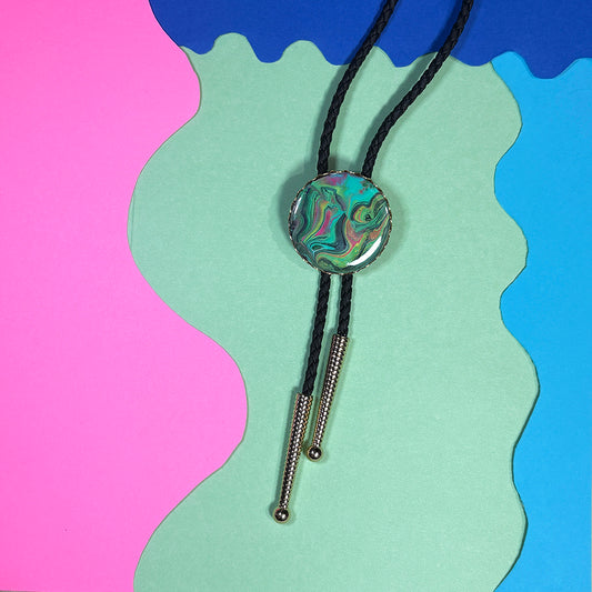 Trippy Bolo Tie Necklace